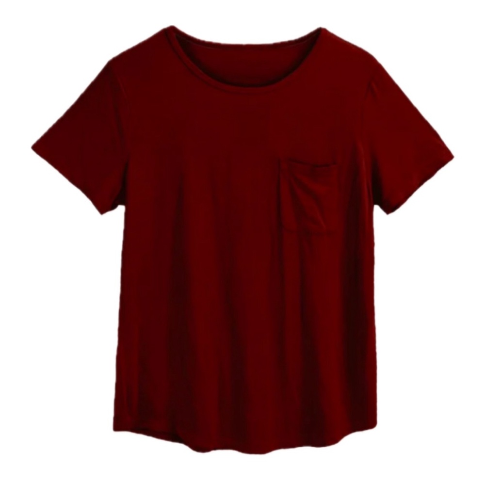 Wiley Threads Burgundy Bamboo Women’s Tee, Size XL, NWT